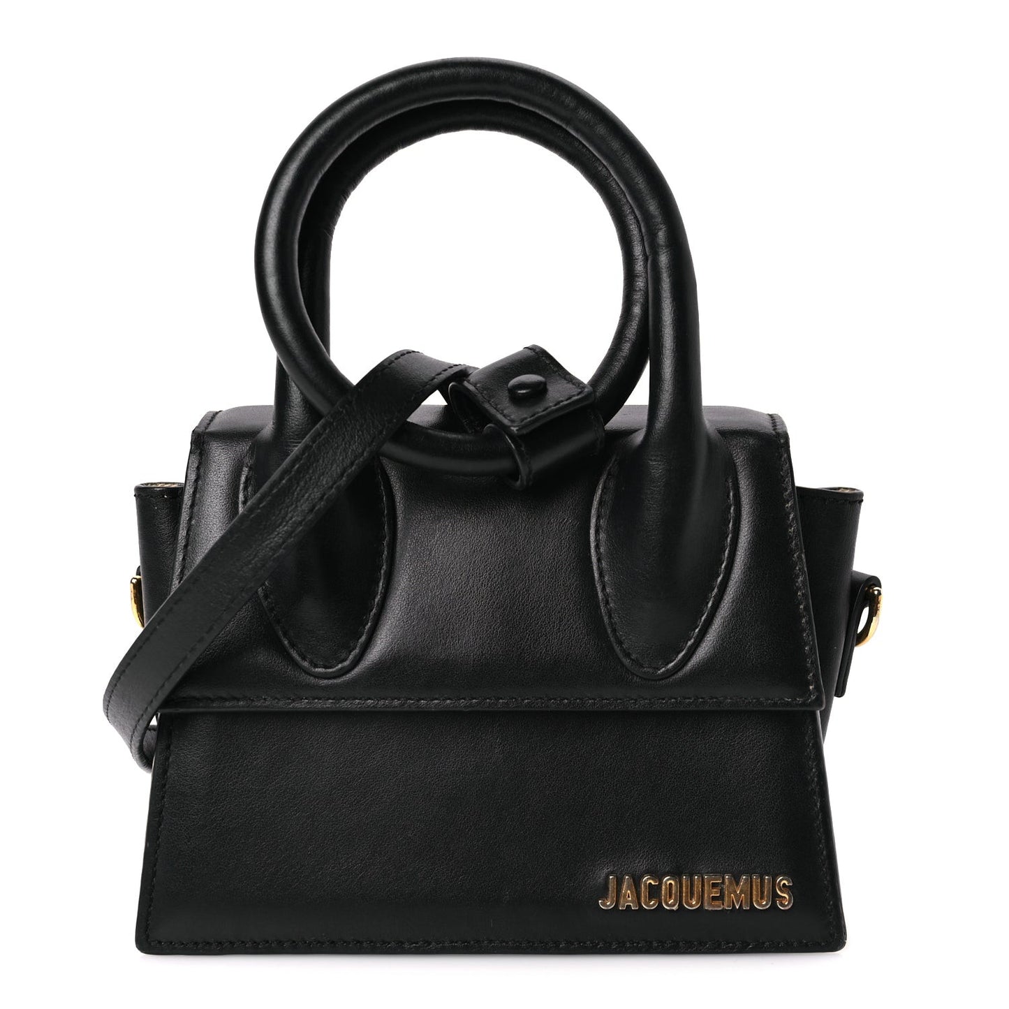 Smooth Calfskin Le Chiquito Noeud Black