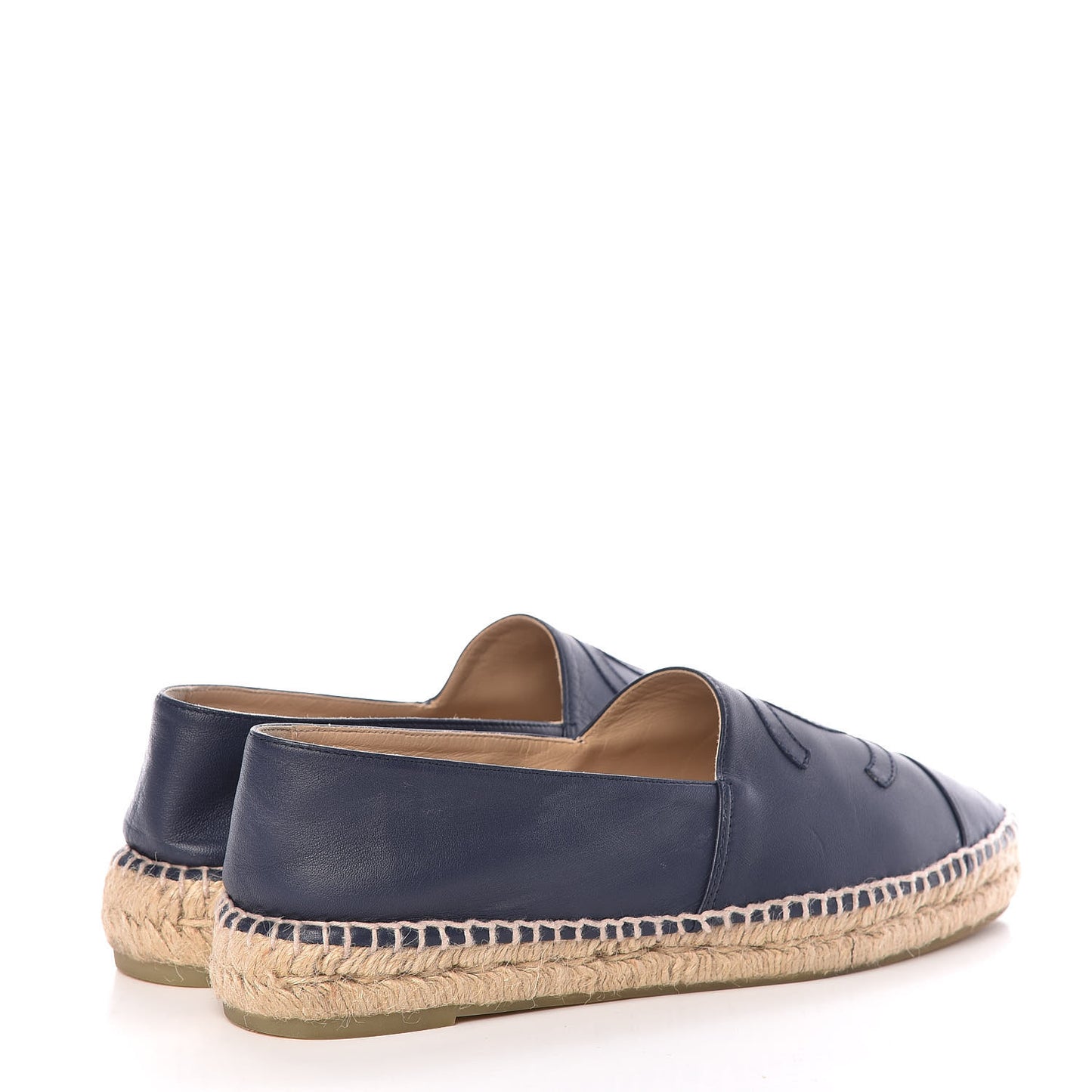 Lambskin CC Espadrilles 41 Navy