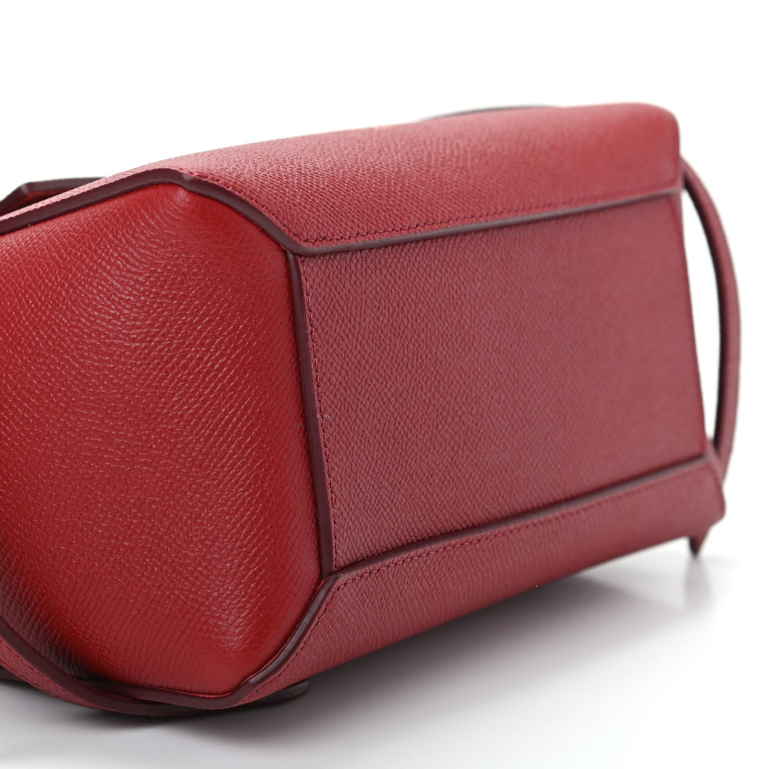 Celine Grained Calfskin Nano Belt Bag Ruby 6 of 11