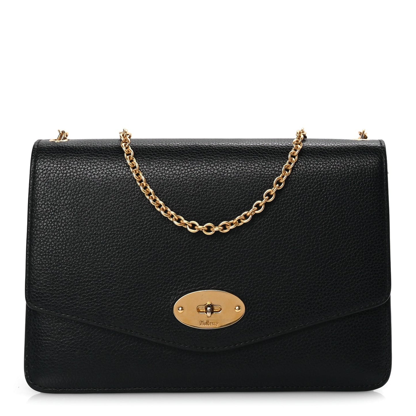 Small Classic Grain Calfskin Medium Darley  Black