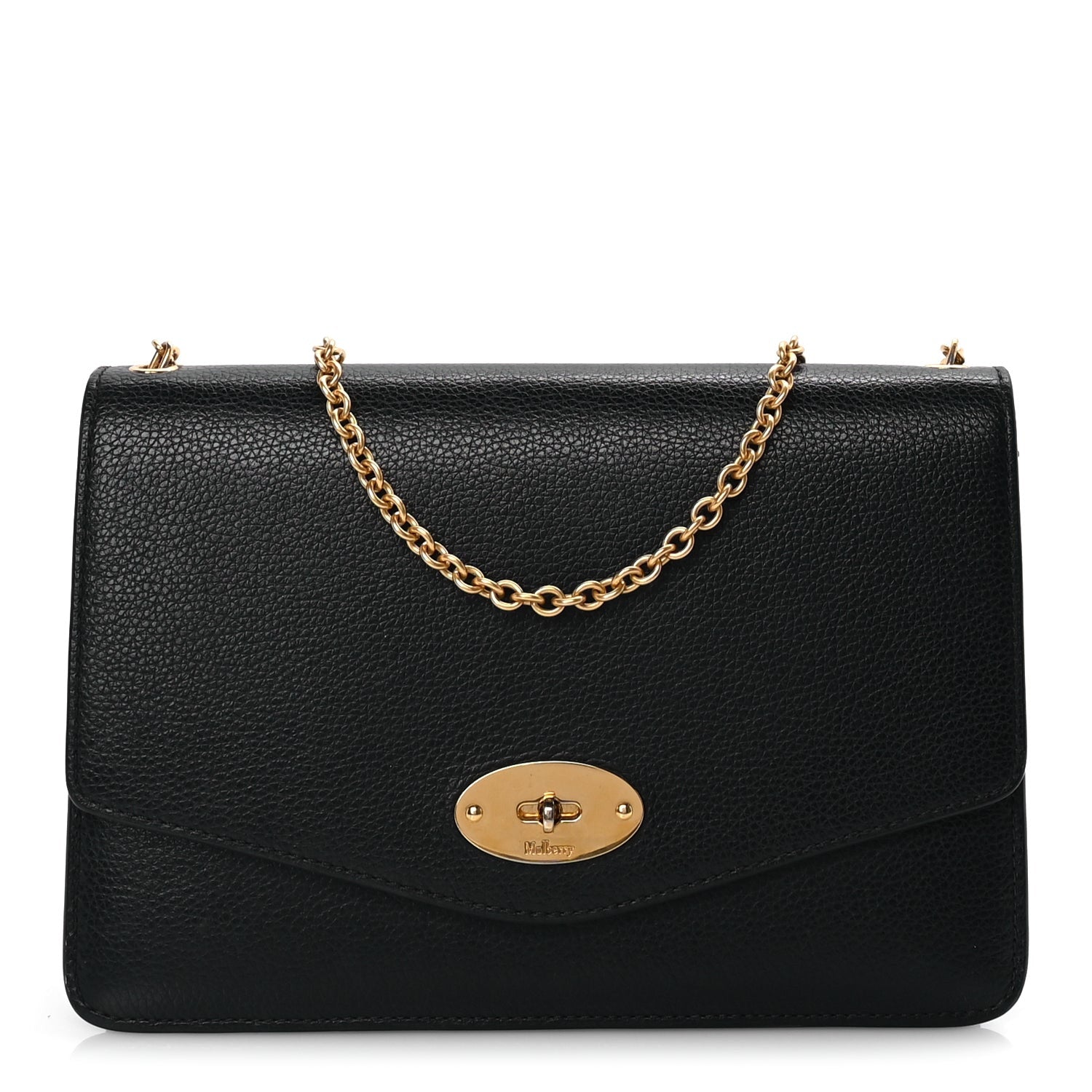 Mulberry Small Classic Grain Calfskin Medium Darley  Black 1 of 7