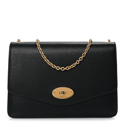 Mulberry Small Classic Grain Calfskin Medium Darley  Black 1 of 7
