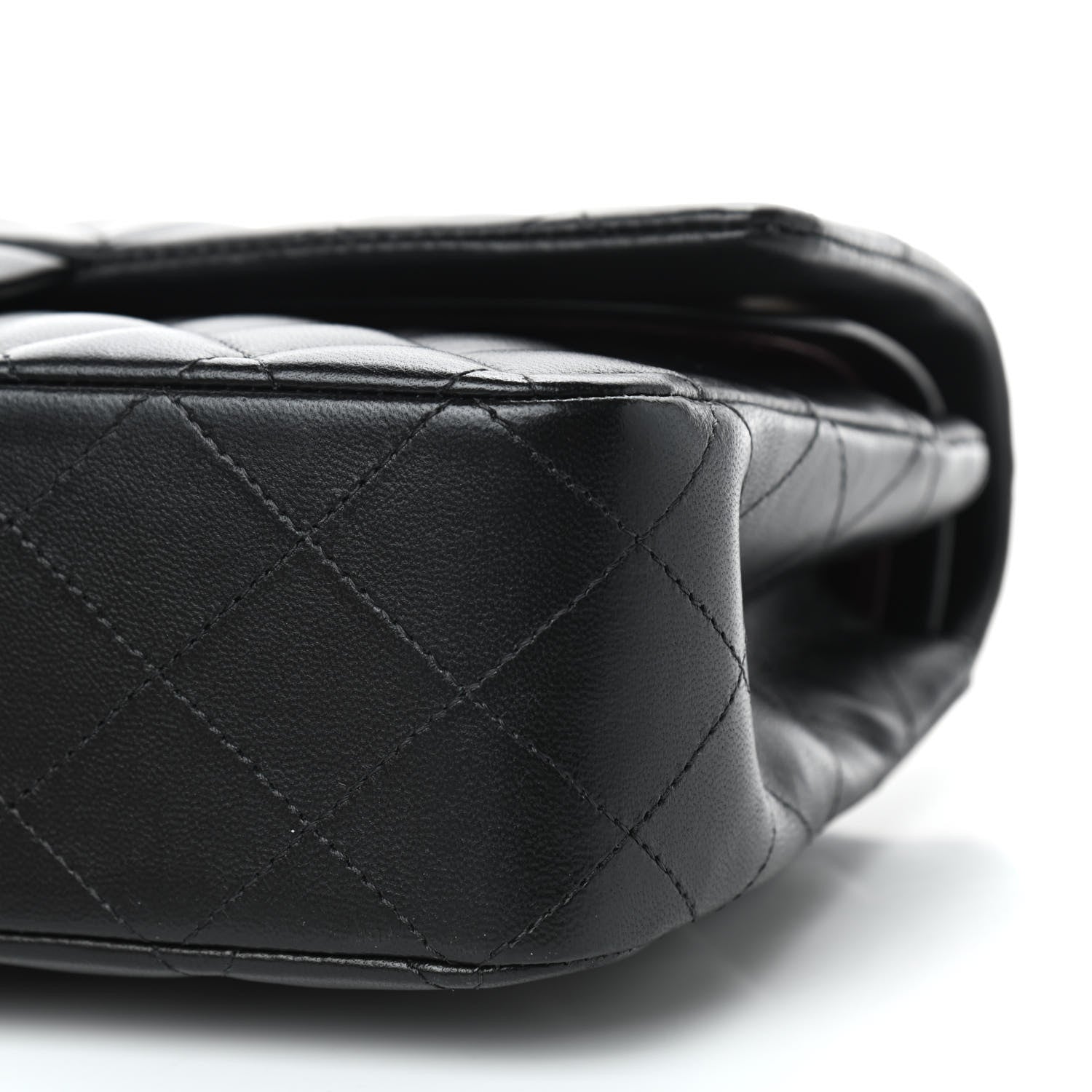 Chanel Lambskin Quilted Medium Double Flap Black 6 of 8