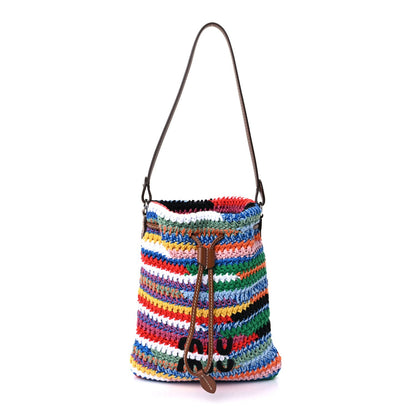 Miu Miu Fabric Crochet Drawstring Pouch  Multicolor 1 of 8
