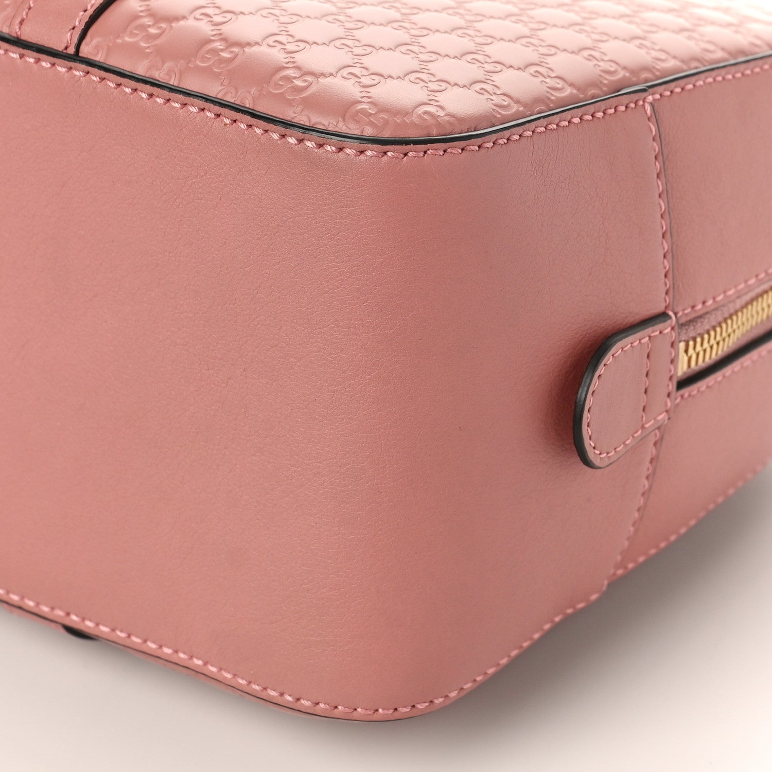 Versace Grained Calfskin Large Virtus Top Handle Shoulder Bag Beige 8 of 8