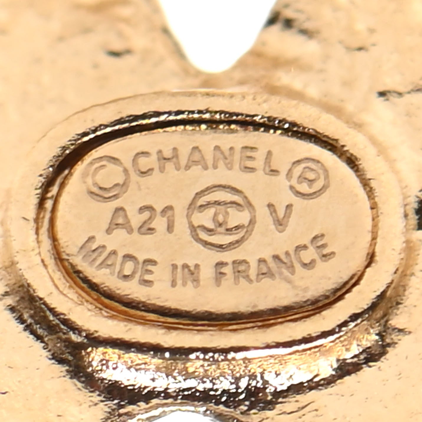 Chanel Crystal Over The Rainbow CC Earrings Gold Multicolor 4 of 4