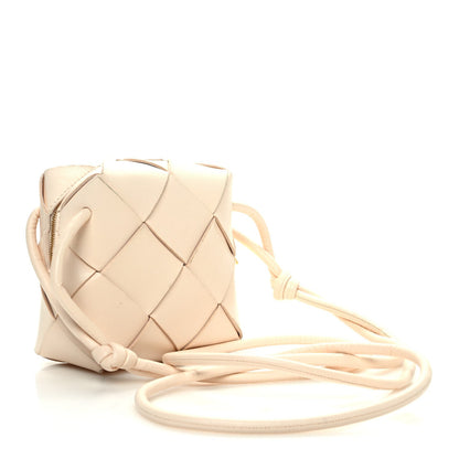 Bottega Veneta Lambskin Maxi Intrecciato Mini Cassette Camera Bag Macaroon 3 of 7