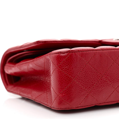 Chanel Caviar Quilted Medium Double Flap Red 9 of 12