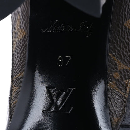 Louis Vuitton Calfskin Monogram Matchmake Low Boots 37 Brown 7 of 7