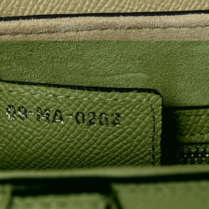 Christian Dior Grained Calfskin Saddle Bag With Strap Desert Sage 7 of 7