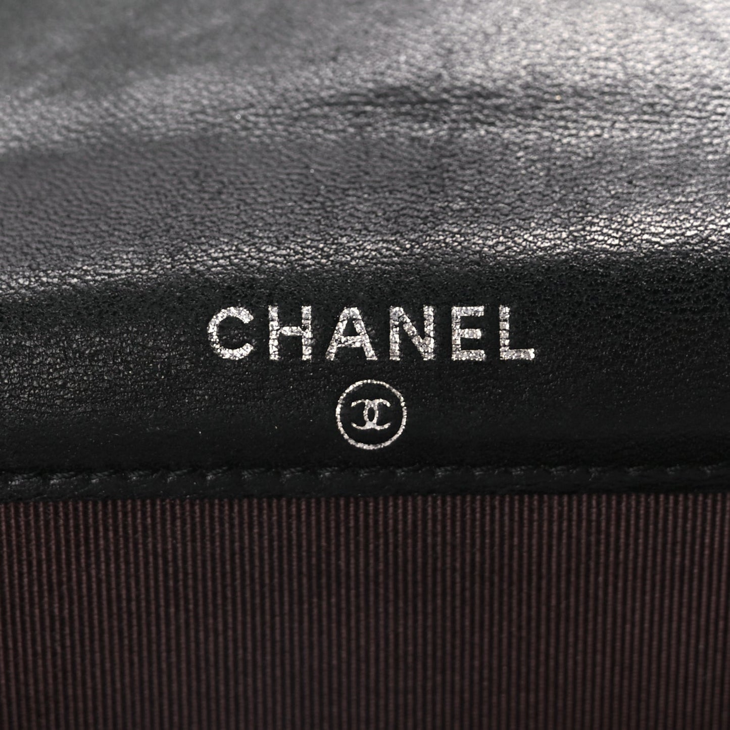 Lambskin Quilted Flap Card Holder Wallet Black