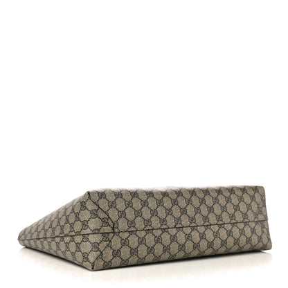 Gucci Calfskin GG Supreme Monogram Medium Reversible Tote Black 6 of 16