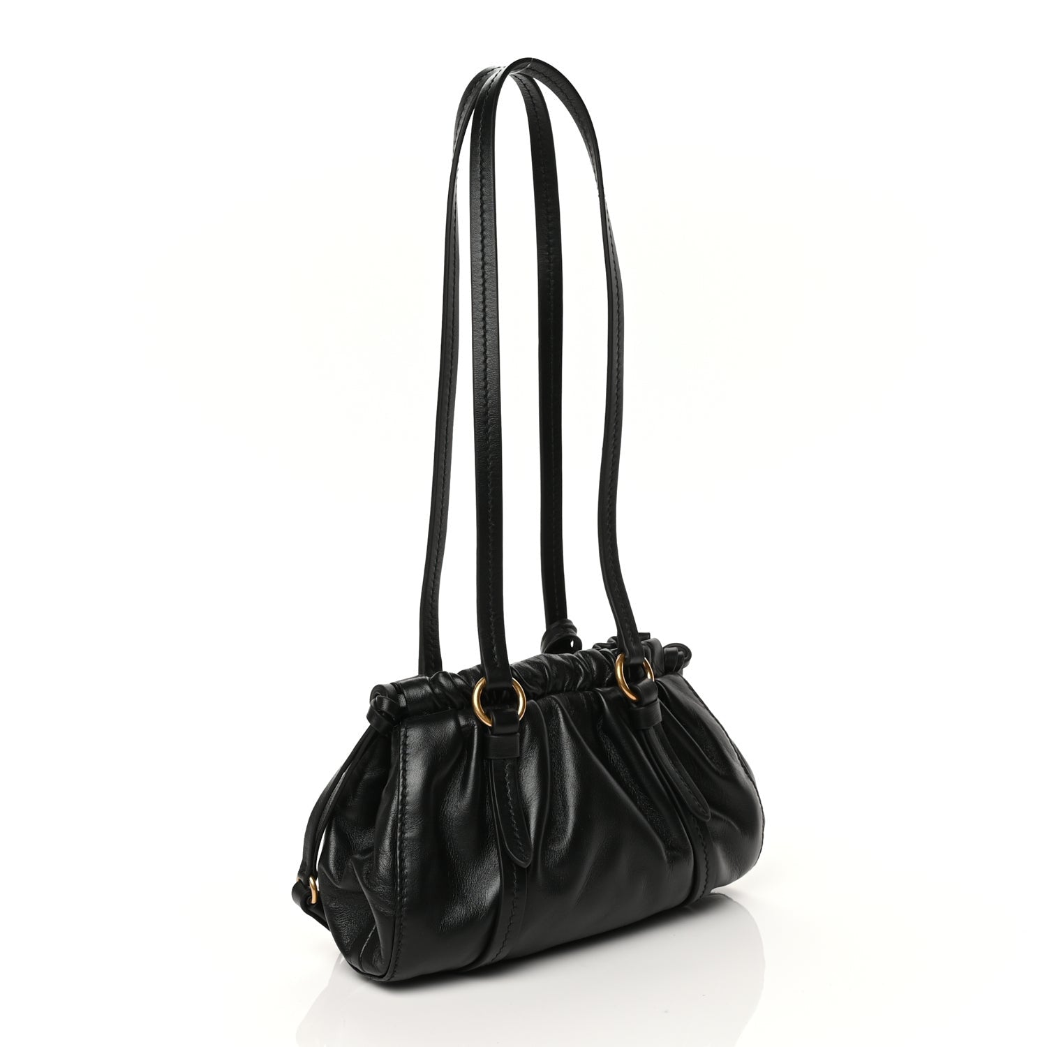 Miu Miu Nappa Mini Joie Shoulder Bag Black 2 of 8