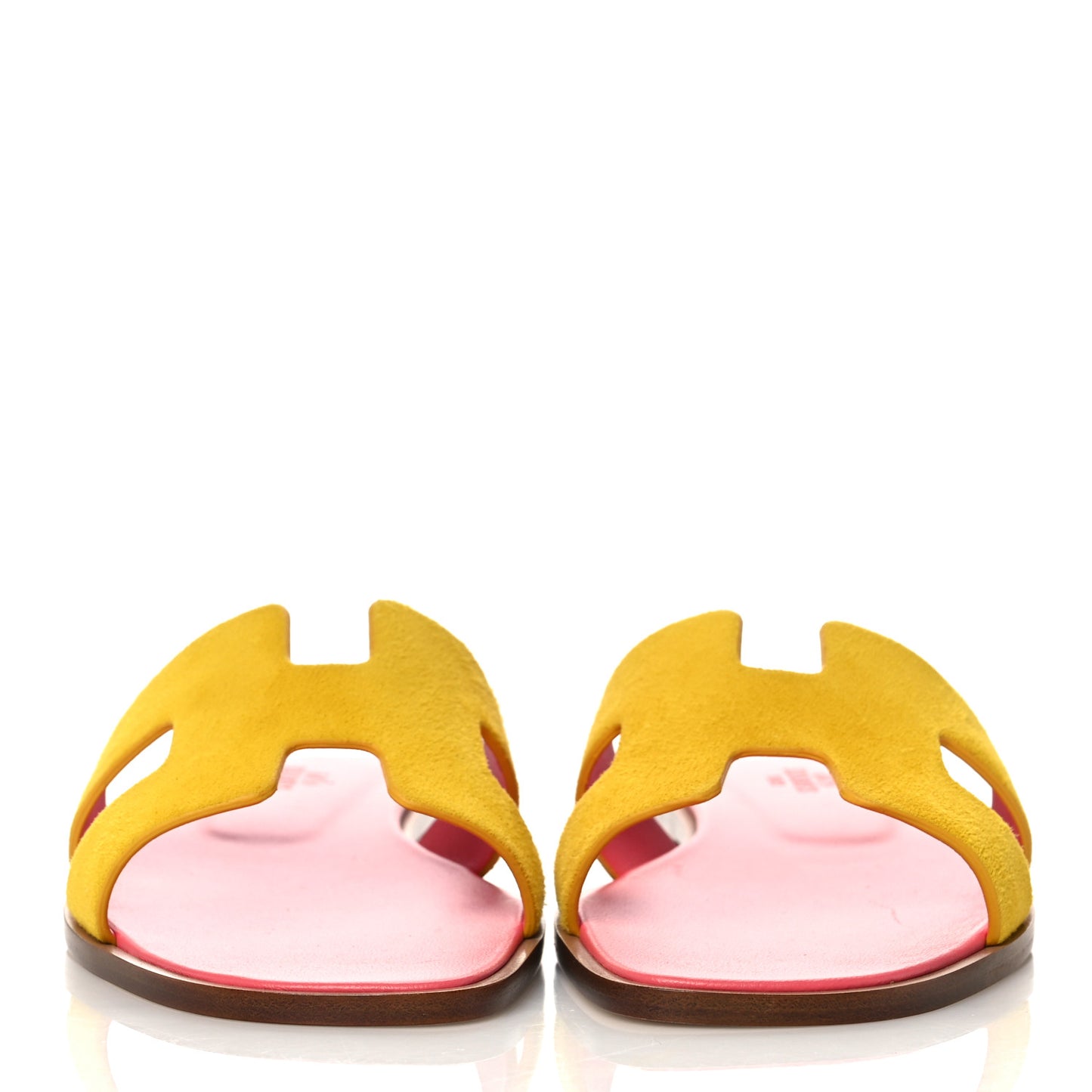 Suede Goatskin Oran Sandals 36 Jaune Sable