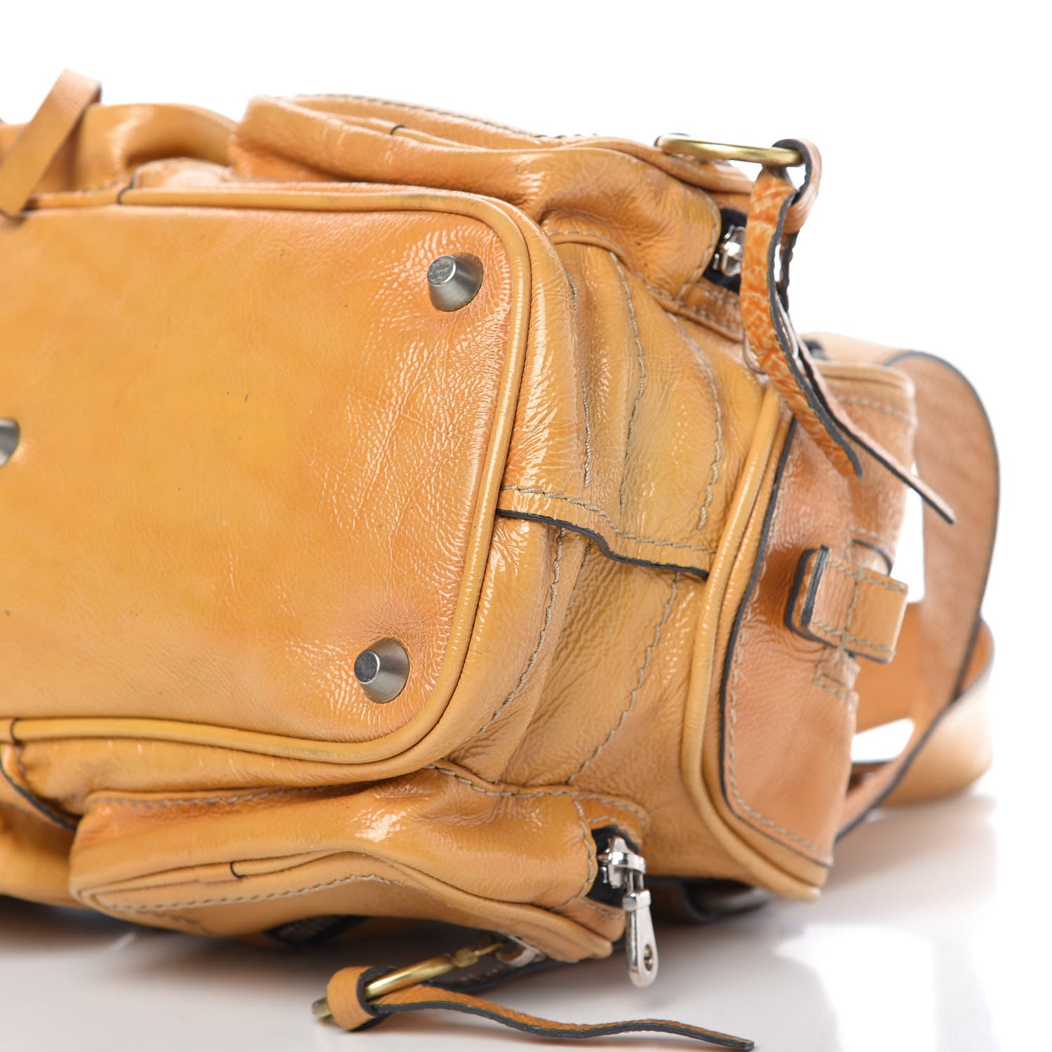 Chloe Crinkled Patent Betty Shoulder Bag Creme 7 of 10