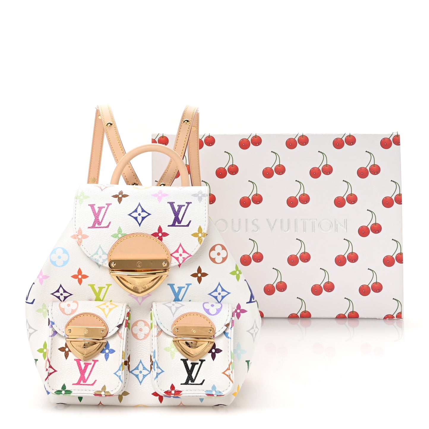 LV X TM Monogram Multicolor Venice Backpack White