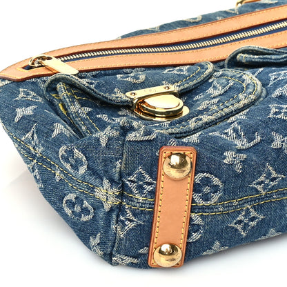 Louis Vuitton Monogram Denim Baggy PM  Blue 7 of 8