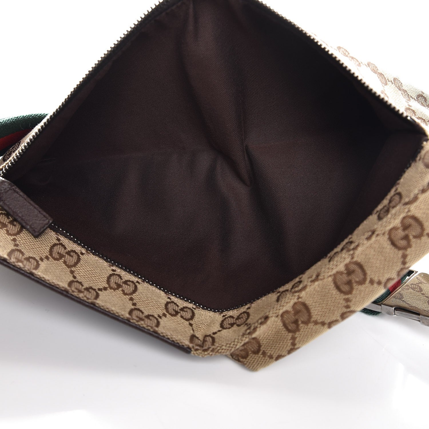 Gucci Monogram Web Belt Bag Dark Brown 5 of 8