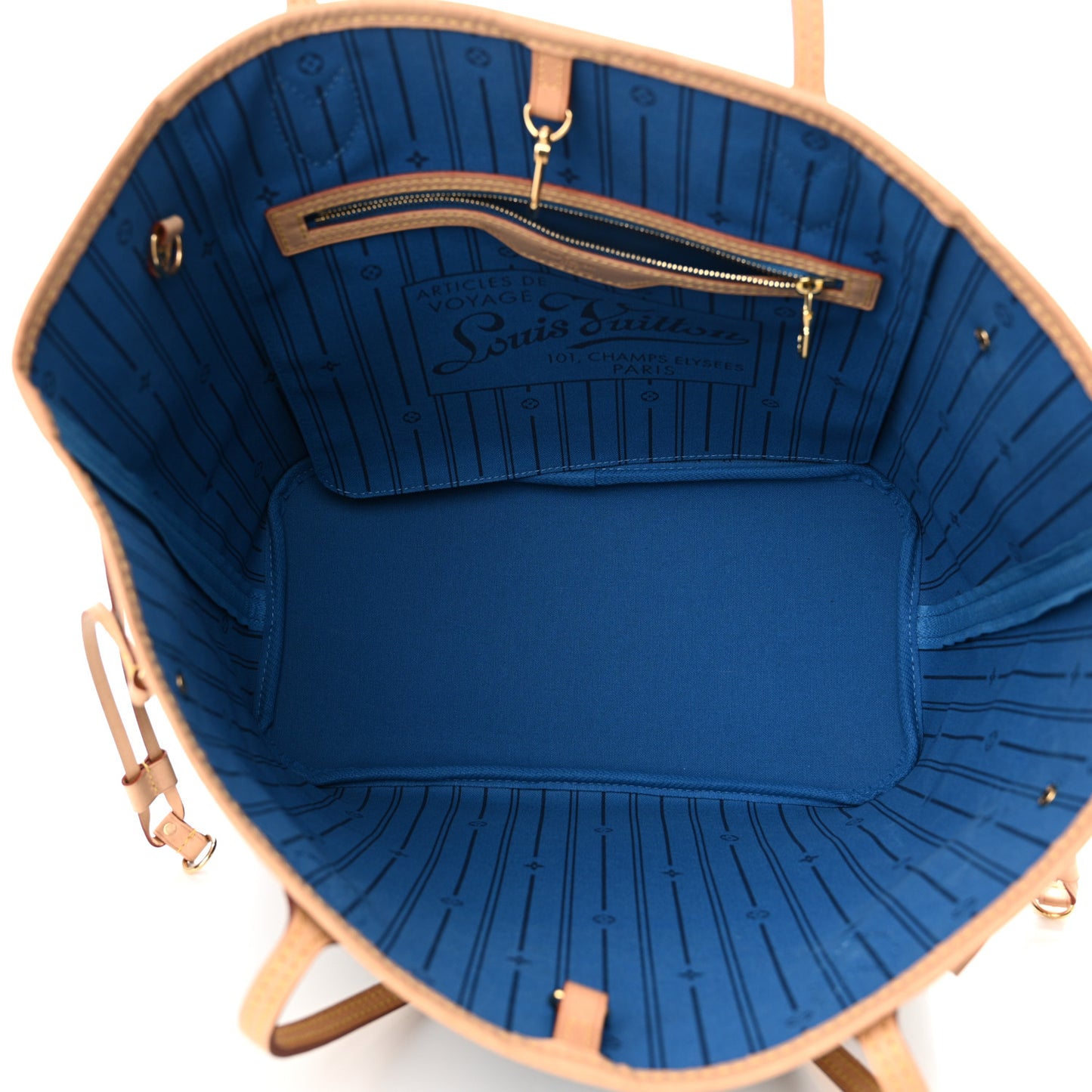 Monogram My LV Heritage Neverfull MM Blue De France White