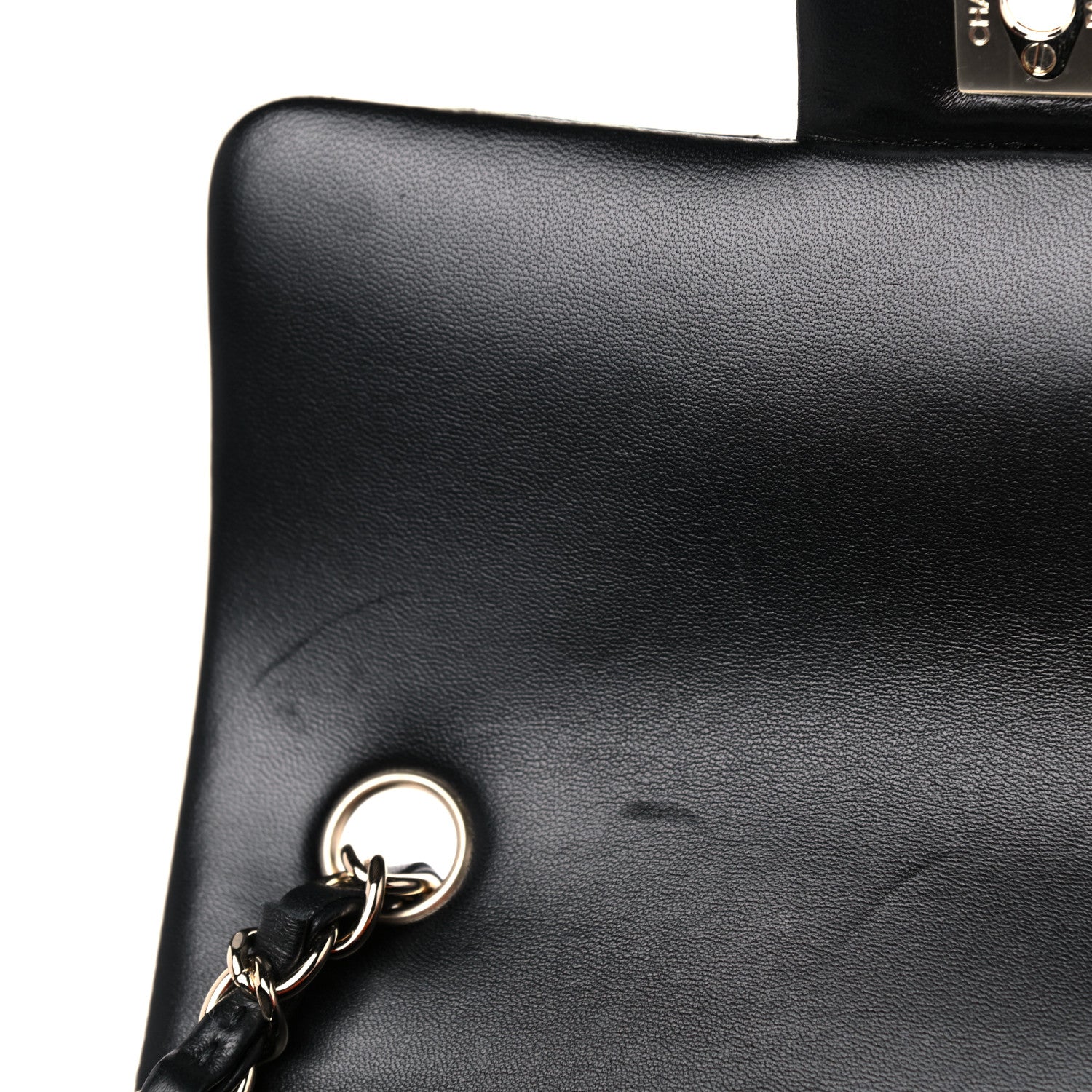 Chanel Lambskin Quilted Mini Rectangular Flap Black 10 of 12