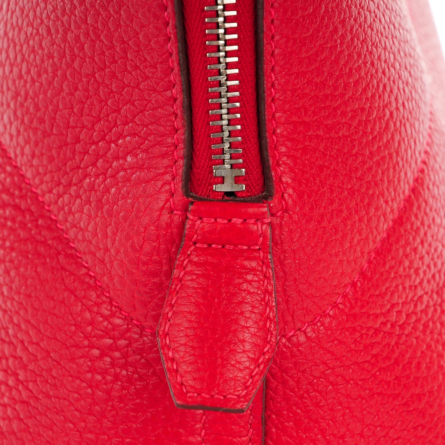 Hermes Taurillon Clemence Bolide 35 Rouge Casaque 6 of 9