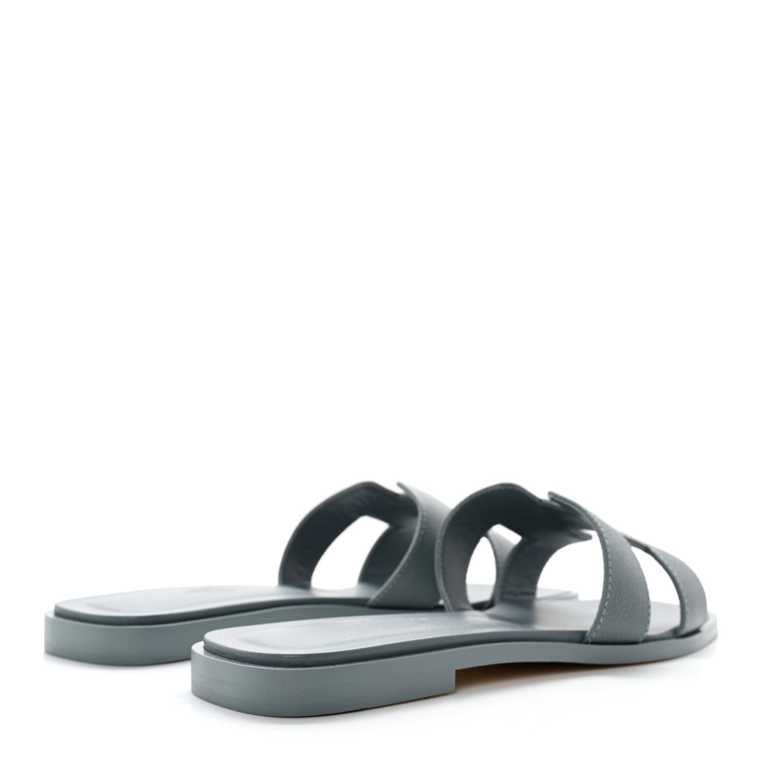 Hermes Epsom Oran Sandals 36 Gris Antarctique 4 of 9