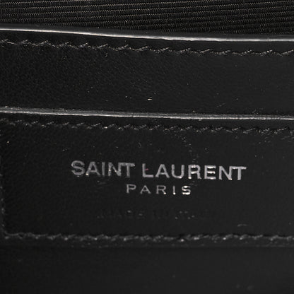 Saint Laurent Suede Fringe Chain Small Monogram Satchel Black 6 of 10