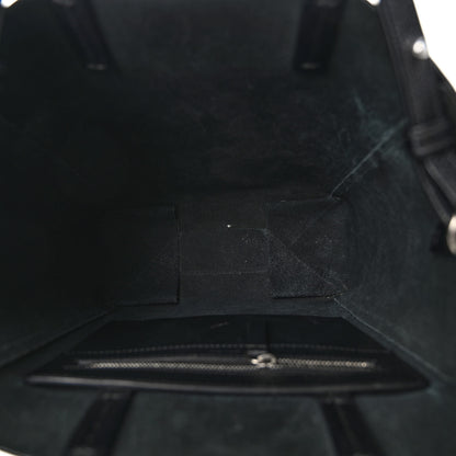 Celine Grained Calfskin Small Vertical Cabas Black 5 of 9