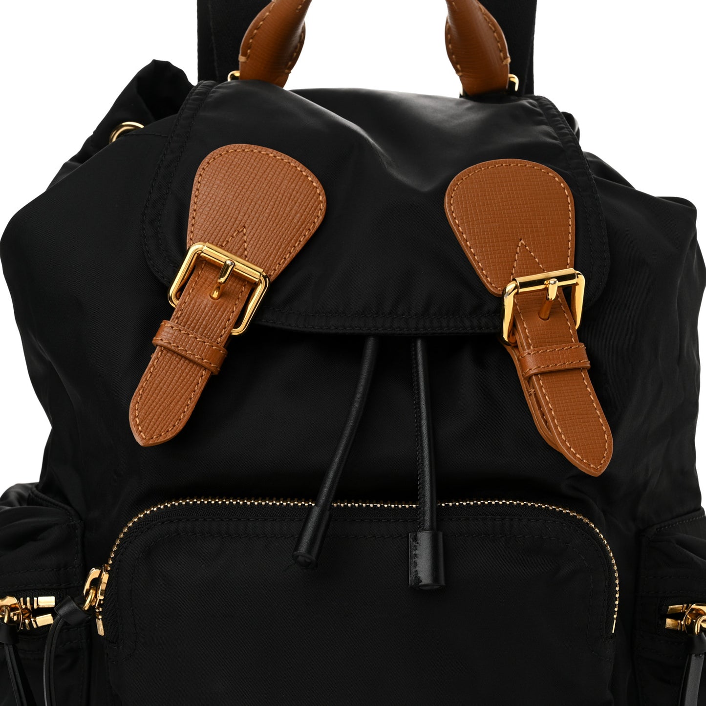 Nylon Large Rucksack Backpack Black