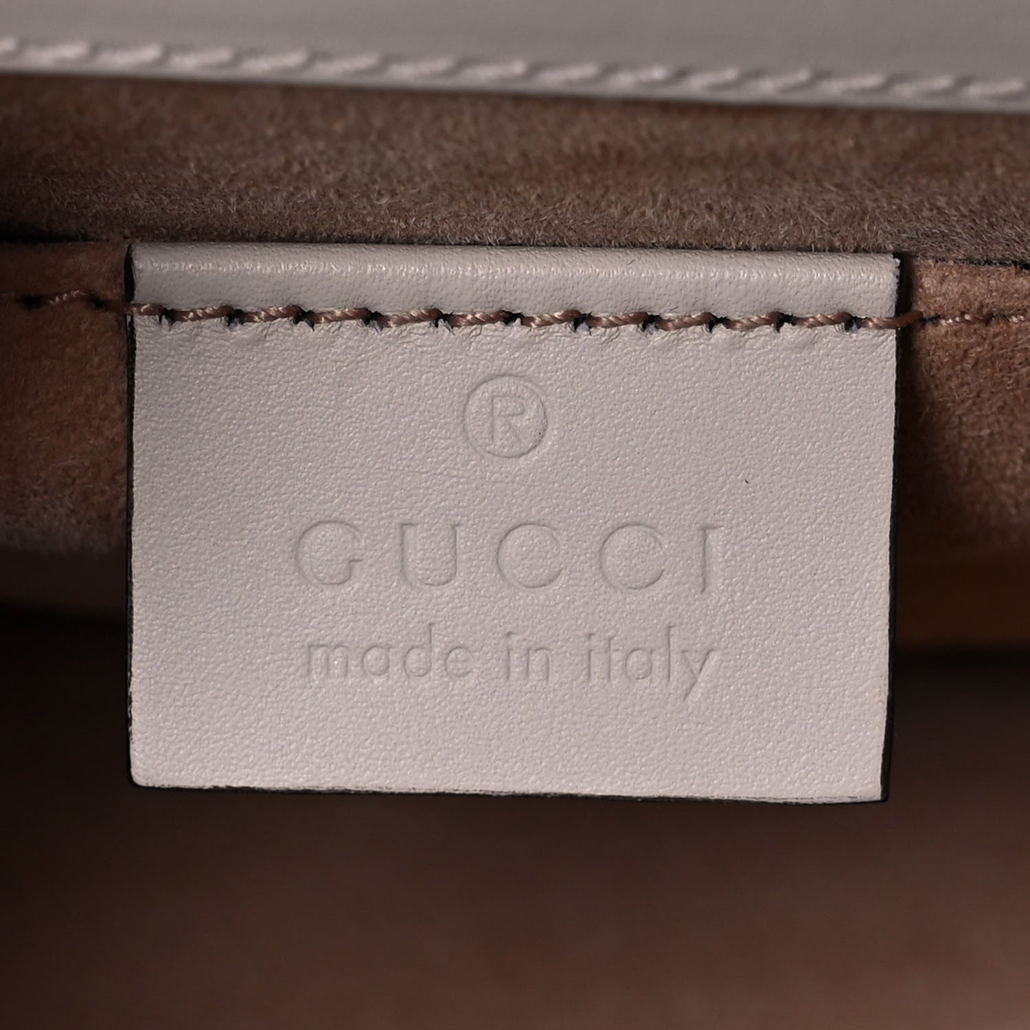Gucci Calfskin Mini Sylvie Chain Shoulder Bag White 6 of 13