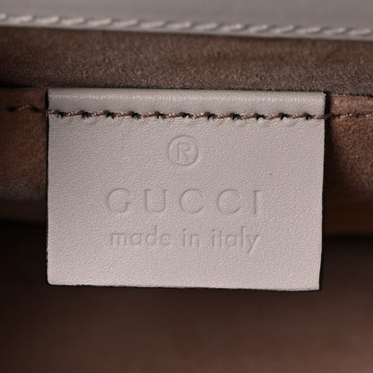Gucci Calfskin Mini Sylvie Chain Shoulder Bag White 6 of 13