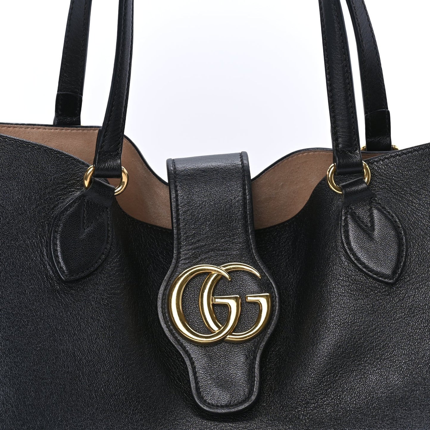 New Sakai Calfskin Lux Medium Dahlia Tote Black