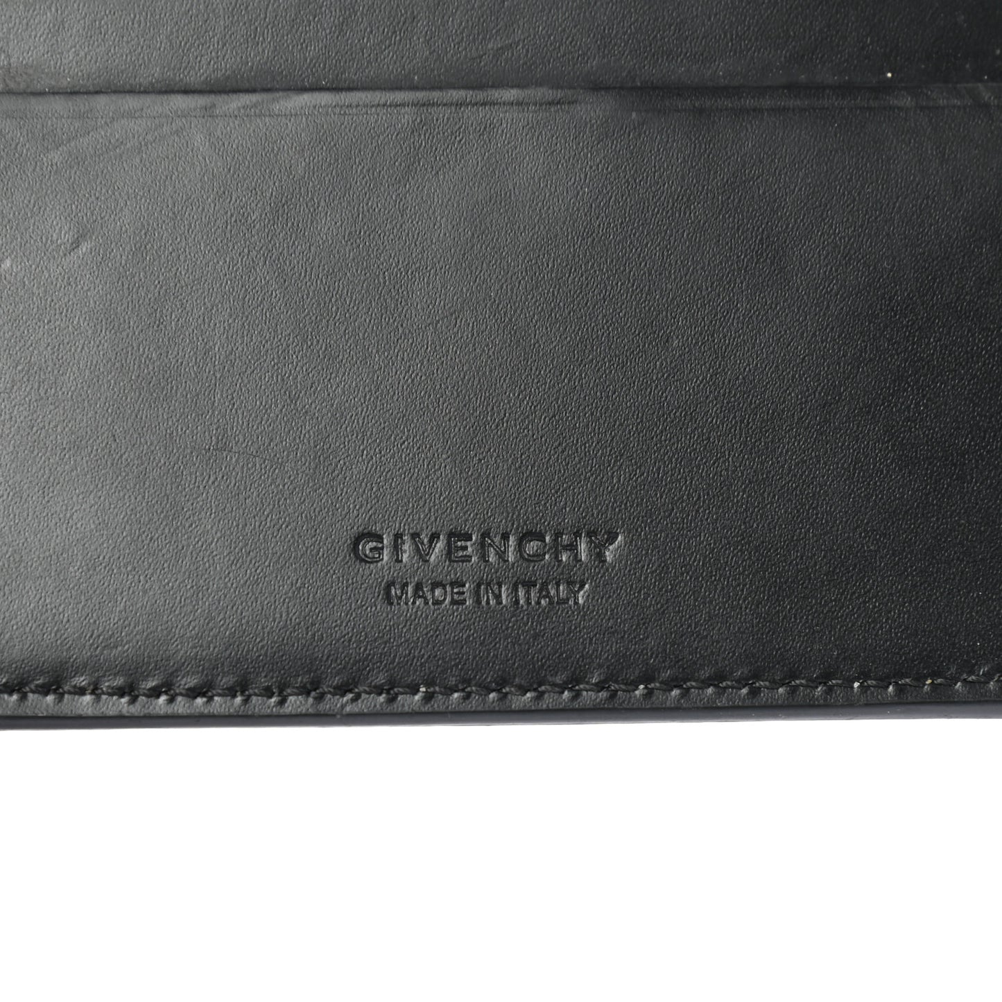 Calfskin Logo Bi-Fold Wallet Black