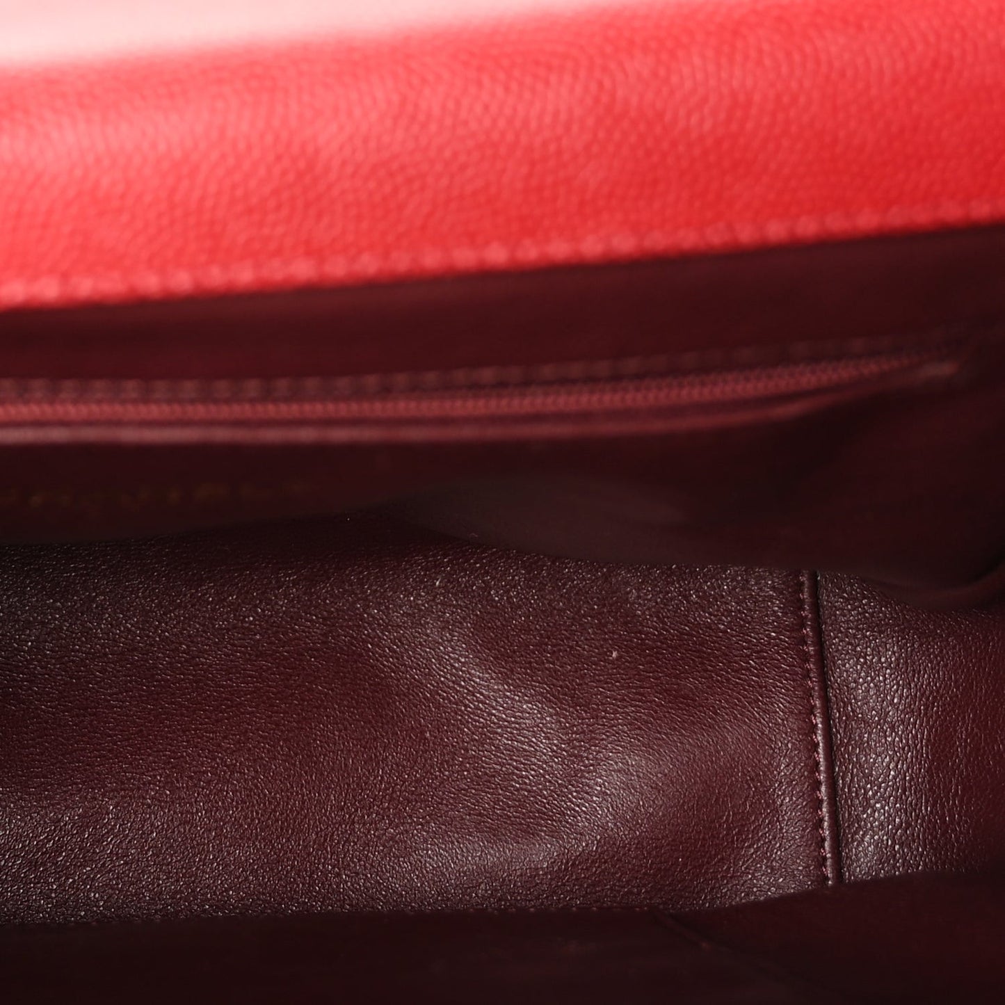 Caviar Quilted Large Business Affinity Flap  Red