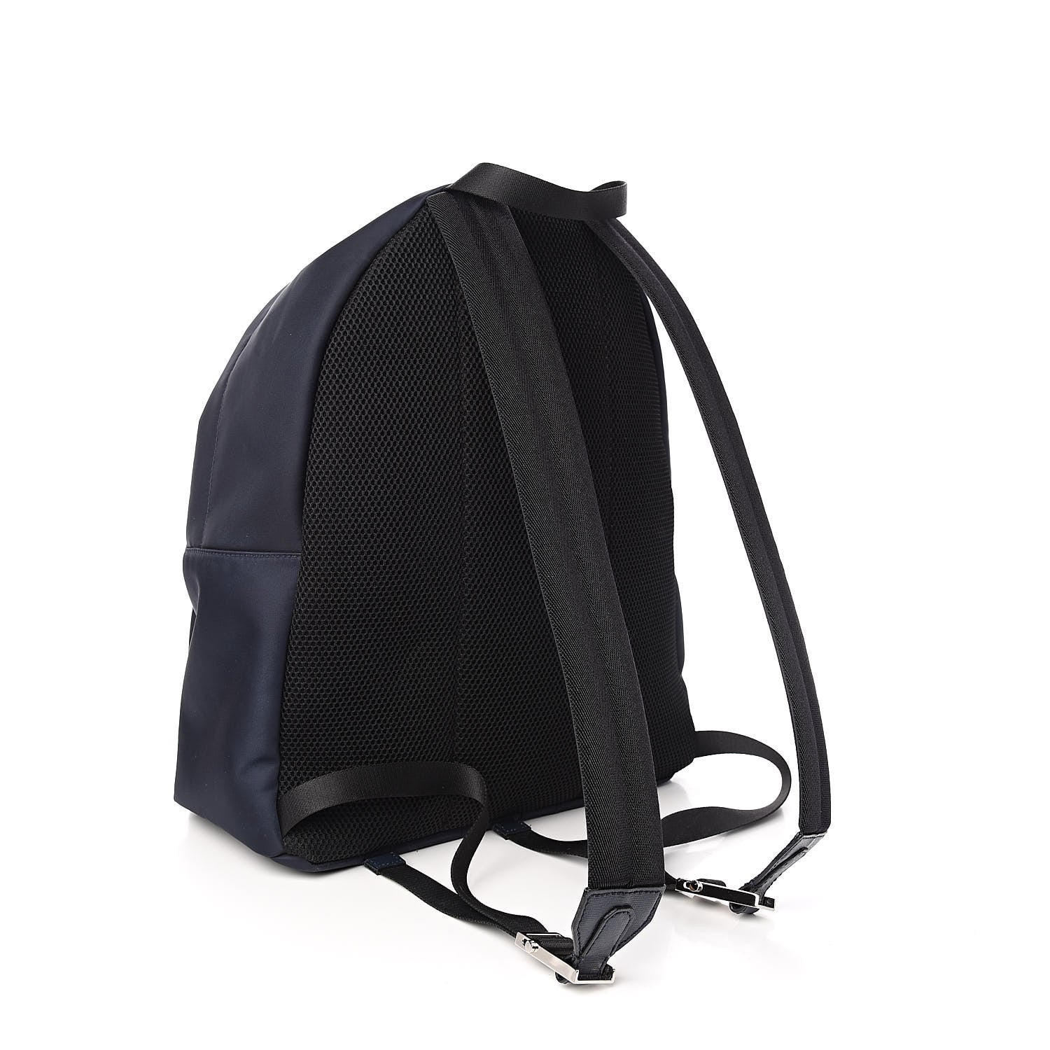 Fendi Nylon Vitello Elite Monster Eyes Rounded Backpack Blue Scuro White Multicolor 3 of 11