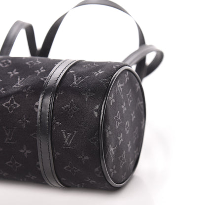 Louis Vuitton Satin Monogram Mini Papillon Black 9 of 10