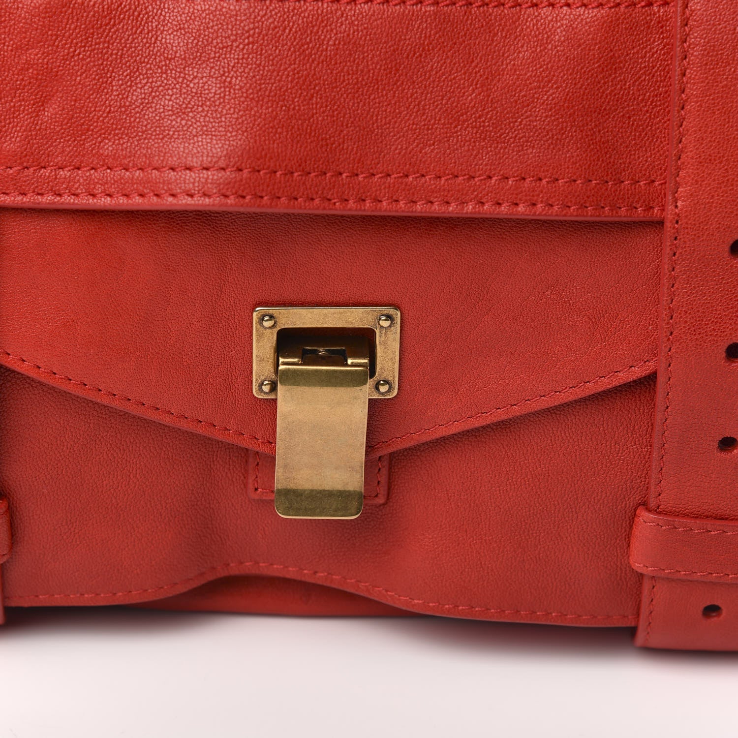 Proenza Schouler Lambskin Medium PS1 Satchel Red 10 of 10