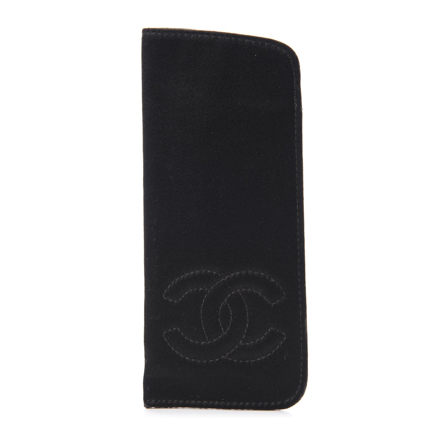 Chanel Satin CC Eyeglasses Case Black 1 of 7