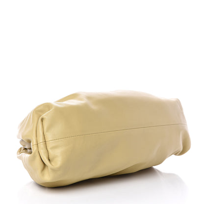 Bottega Veneta Smooth Butter Calf The Pouch Oversized Clutch Tapioca 4 of 9
