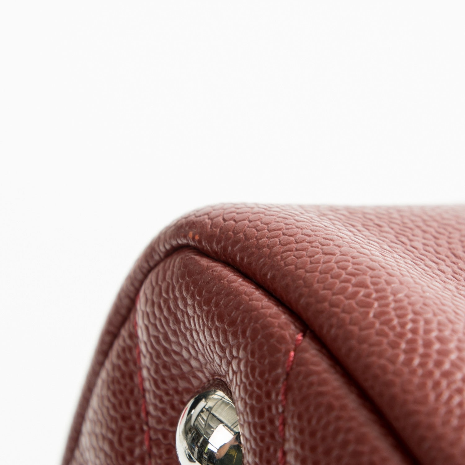 Chanel Caviar Timeless CC Soft Tote Dark Red 10 of 10