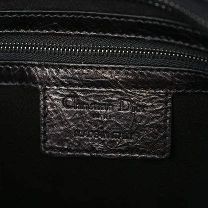 Christian Dior Crinkled Calfskin Macrocannage Medium My ABCDior Lady D-Sire Black 5 of 10