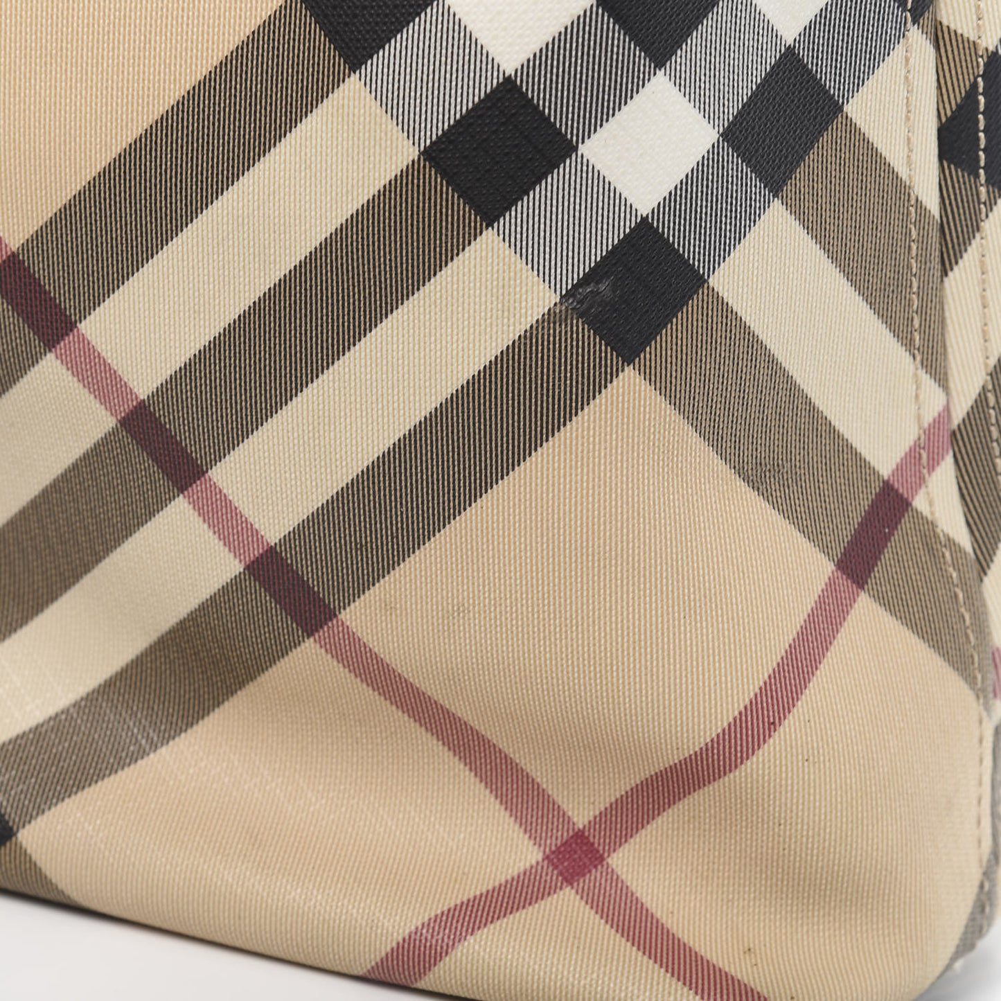 Supernova Check Tote Black