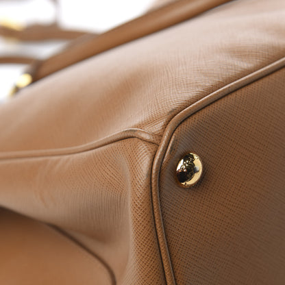 Prada Saffiano Medium Galleria Double Zip Tote Caramel 15 of 16