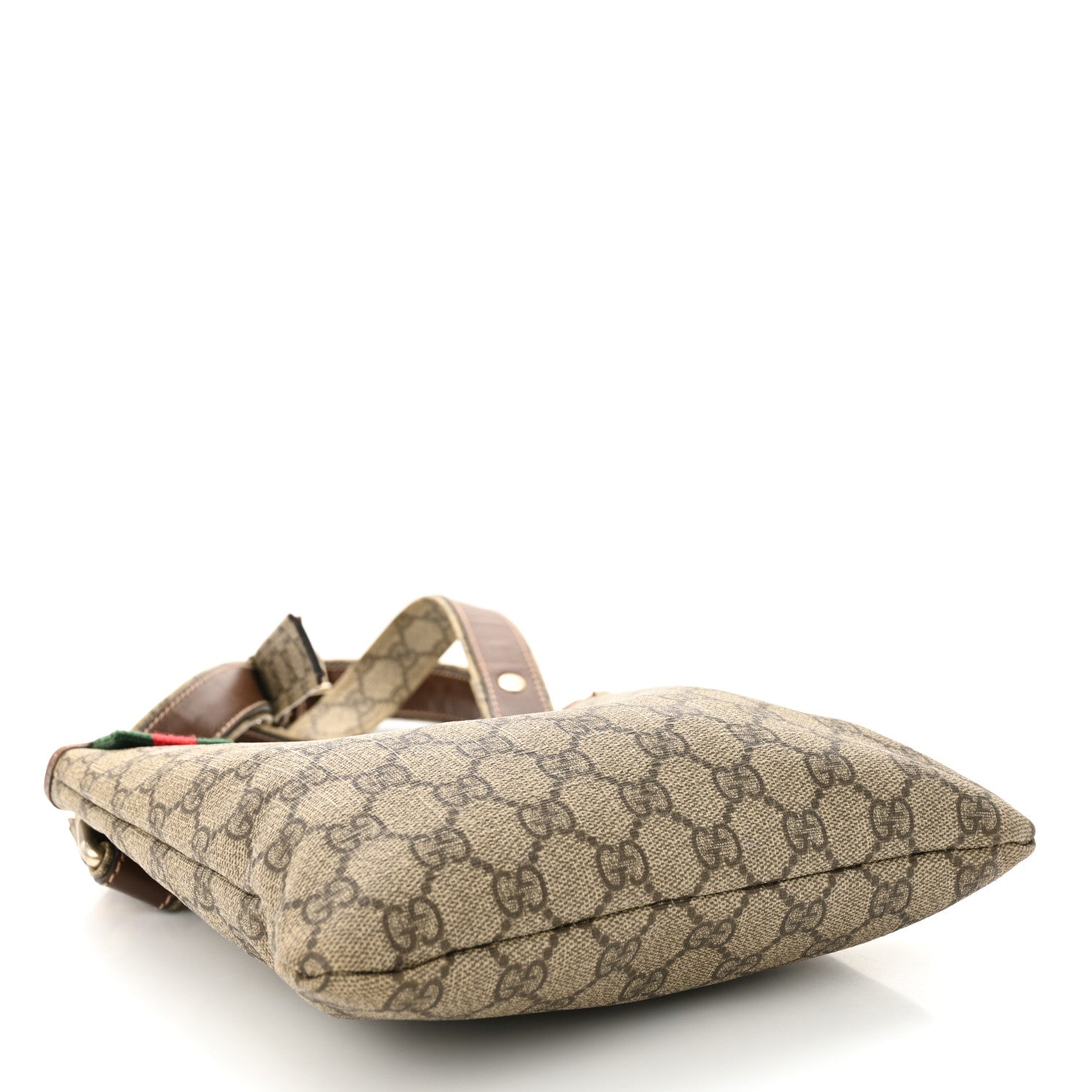 Gucci GG Plus Monogram Signature Web Loop Messenger Brown 4 of 10