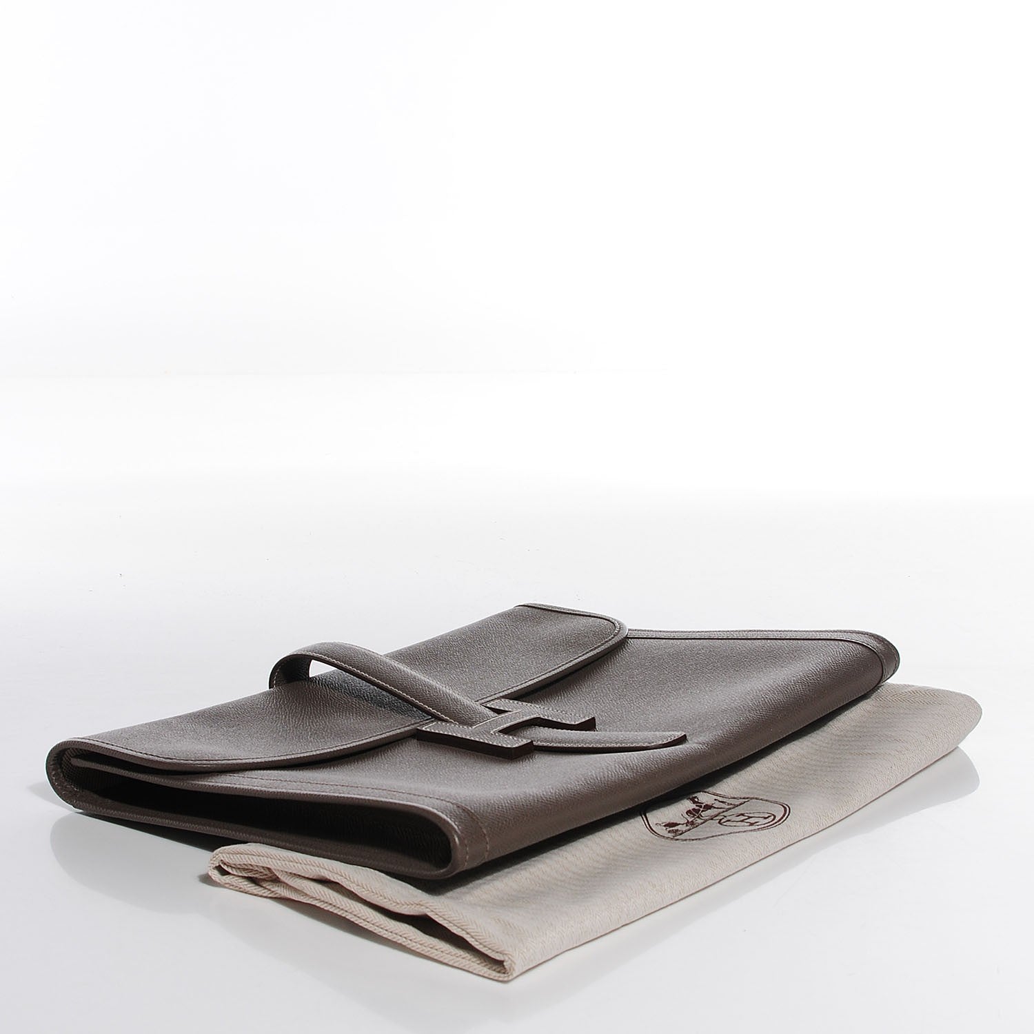 Hermes Epsom Jige 34 GM Clutch Etoupe 4 of 8