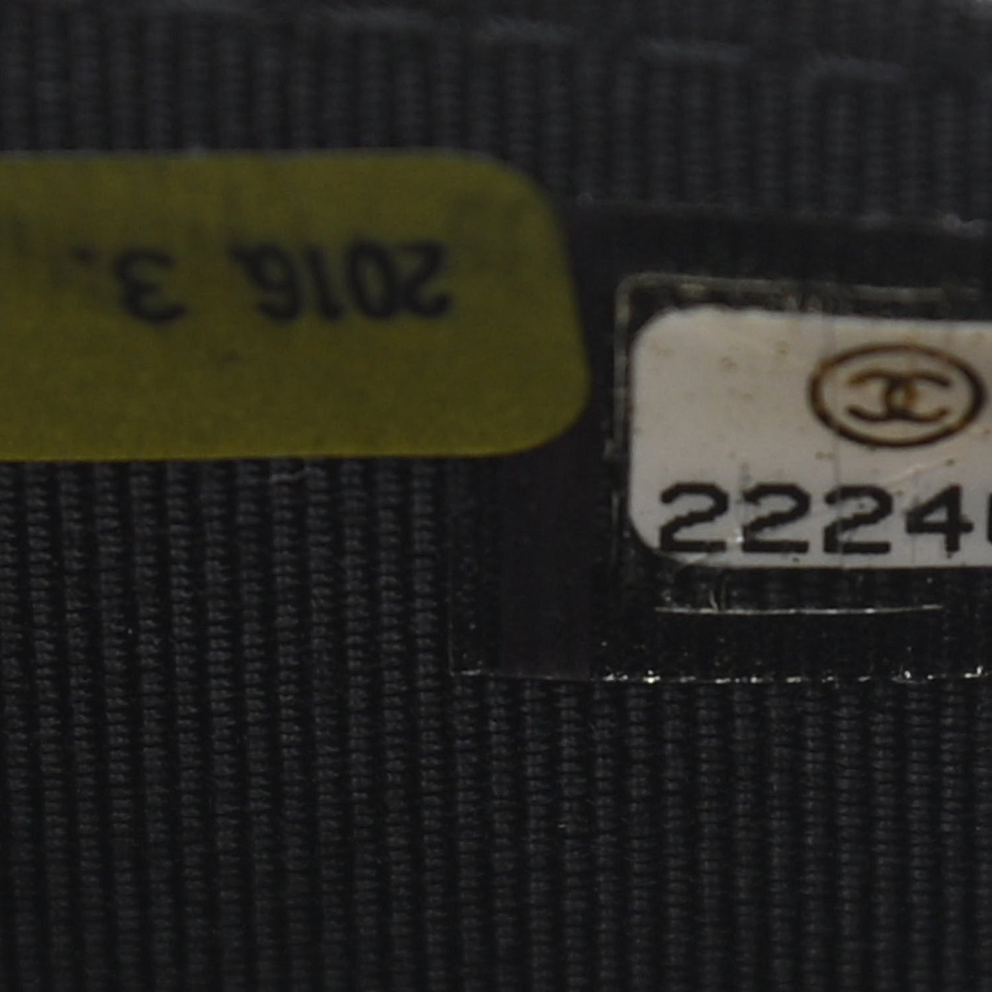 Lambskin Chevron Quilted Wallet On Chain WOC So Black