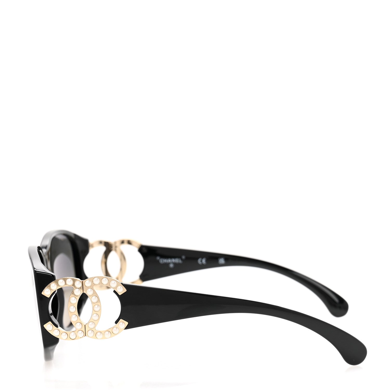 Chanel Pearl CC Sunglasses 71498 Black 3 of 7
