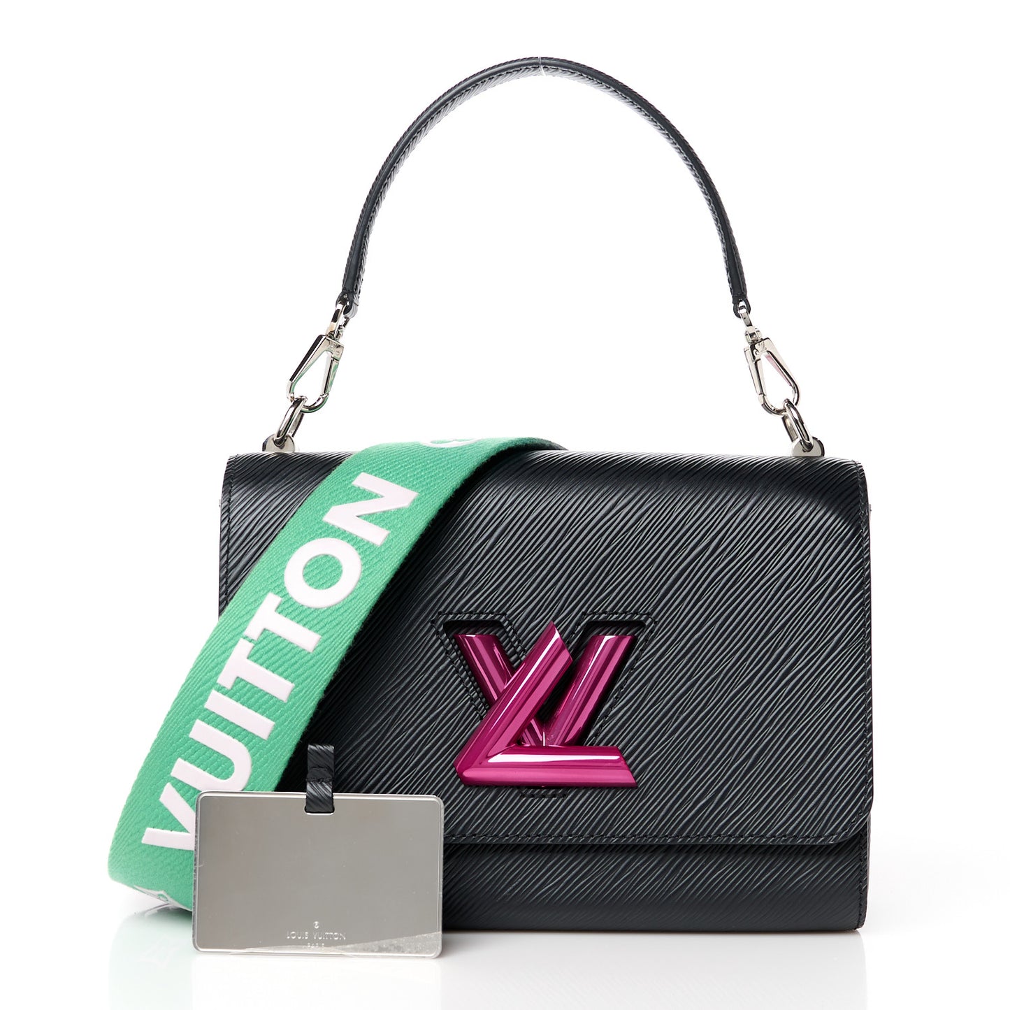 Epi Twist Shoulder Bag MM Black Rose