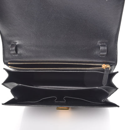Celine Goatskin Medium Classic Box Flap Bag Black 5 of 7