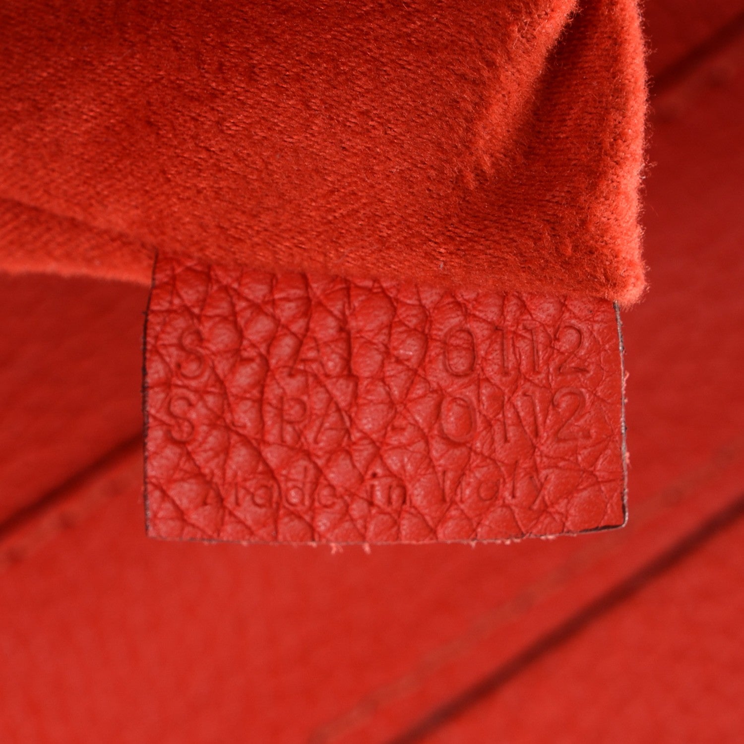 Celine Drummed Calfskin Mini Luggage Vermillion 13 of 14